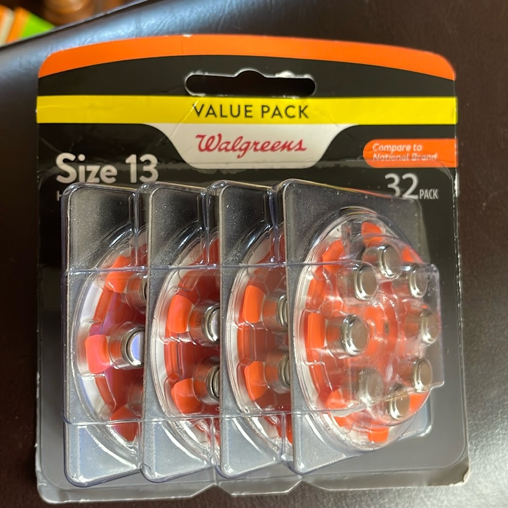 Walgreens size 13 hearing aid batteries